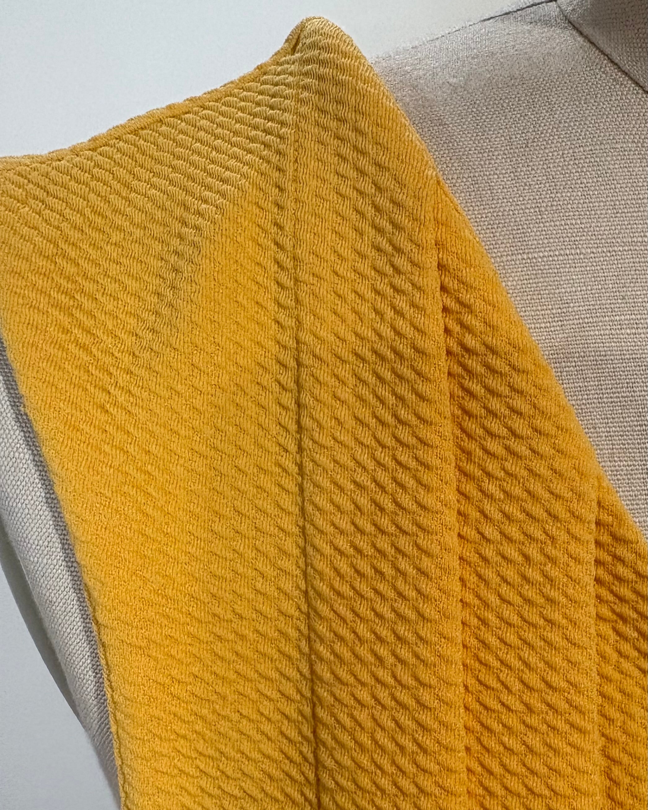 Yellow Ring V-Neck Dress