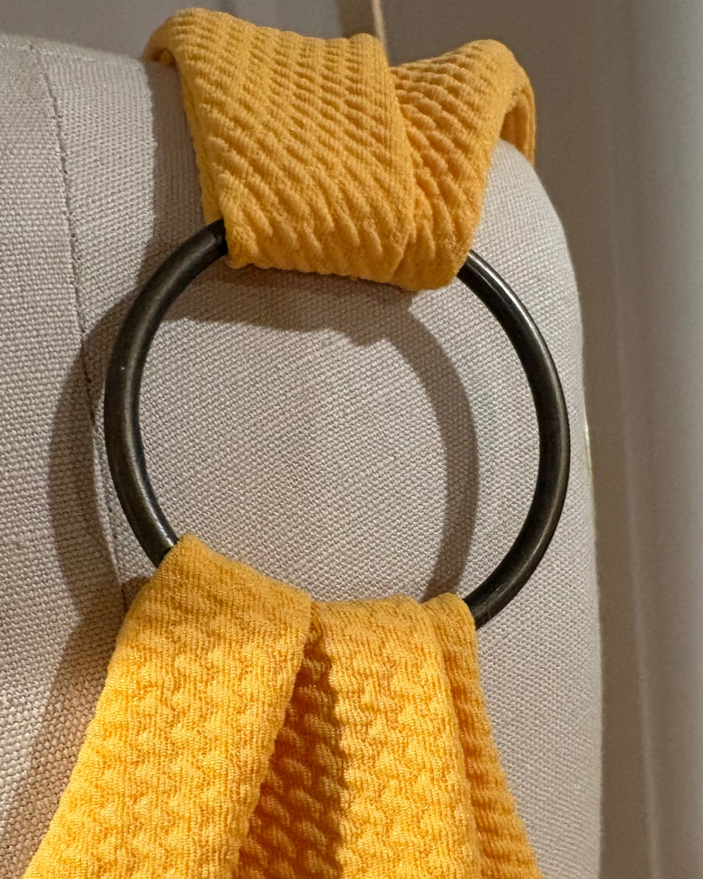 Yellow Ring V-Neck Dress